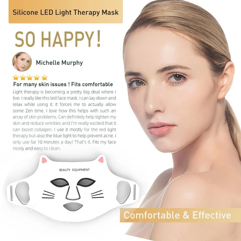 4 color face foldable therapy mask